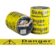 DANGER ASBESTOS Printed Message Tape Yellow/Black, 48mm x 100m x 50mu, 36 Rolls Box